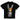 Icon kids t-shirt nera personaggio retro 1156