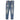 Icon uomo jeans slim fit blu vintage strappi D011