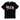 Icon uomo t-shirt nera logo spray T015