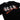 Icon uomo t-shirt nera logo spray T015