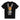 Icon uomo t-shirt nera personaggio retro T027