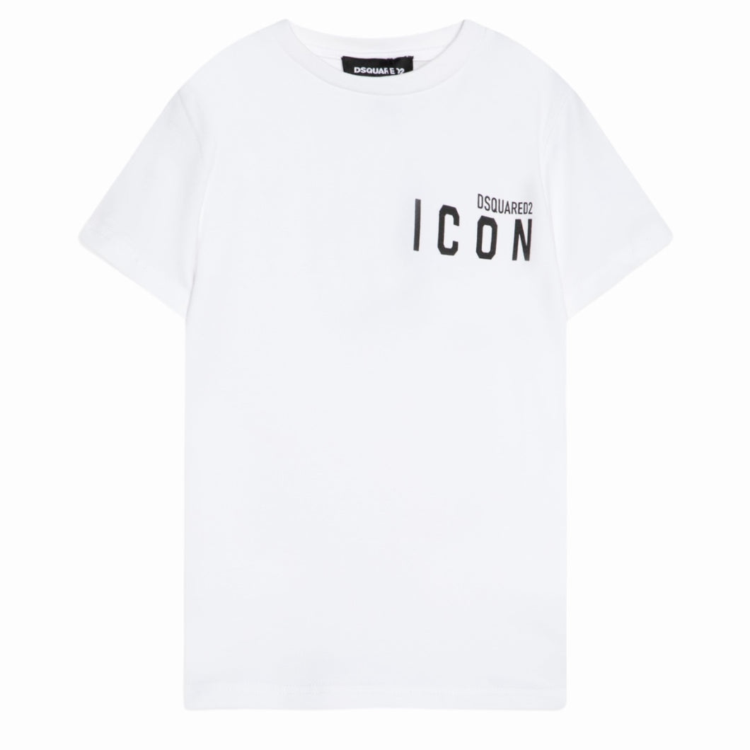 DSQUARED2 t-shirt bianca logo Icon DQ2076