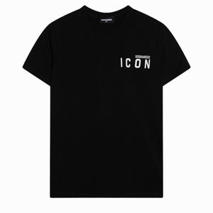 DSQUARED2 t-shirt nera logo Icon DQ2076