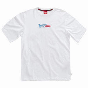 SPRAYGROUND adult t-shirt shark island SP509WHT