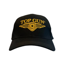 Carica l&#39;immagine nel visualizzatore di Gallery, Top Gun cappello nero logo giallo 01G0143
