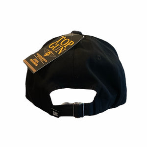 Top Gun cappello nero logo giallo 01G0143