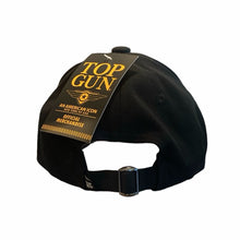 Carica l&#39;immagine nel visualizzatore di Gallery, Top Gun cappello nero logo bianco 01G0143
