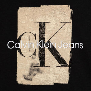 Calvin Klein t-shirt bambino nera logo B01971