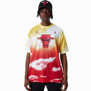 New Era t-shirt multicolore Chicago Bulls nuvole 60357119