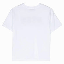 Carica l&#39;immagine nel visualizzatore di Gallery, MSGM kids t-shirt bianca logo palme BTH205
