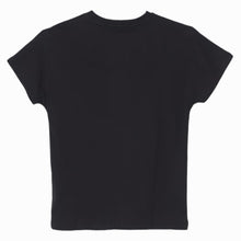 Carica l&#39;immagine nel visualizzatore di Gallery, MSGM kids t-shirt nera maxilogo grigio UTH006
