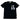 ICON t-shirt nera logo quadrato 649