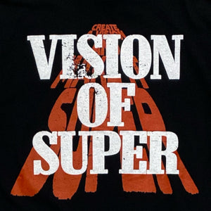 VISION OF SUPER kids t-shirt nera doppio logo TSV4106