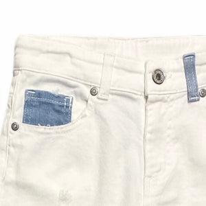 Please bermuda jeans bianco ragazzo RB09132B61