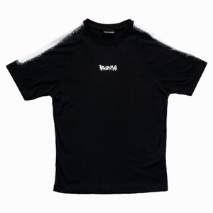 Disclaimer adult t-shirt nera logo spray 54210