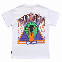 Carica l&#39;immagine nel visualizzatore di Gallery, Propaganda kids t-shirt bianca Triangle Cobra 967
