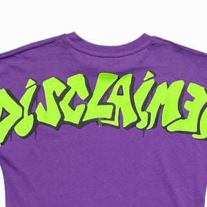 Disclaimer kids t-shirt viola logo retro 58003