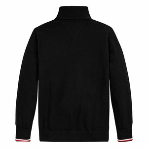 Tommy Hilfiger maglione collo alto nero bambino B08505