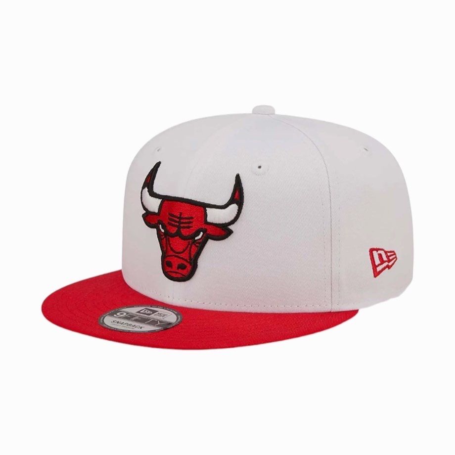 New Era cappellino 9FIFTY Chicago Bulls rosso e bianco