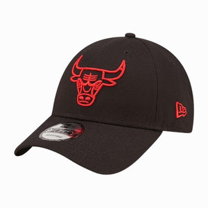New Era cappellino 9FORTY Chicago Bulls rosso ricamato
