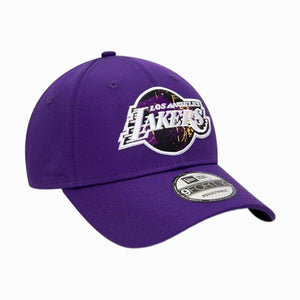 New Era cappellino 9FORTY LA Lakers viola graffiti