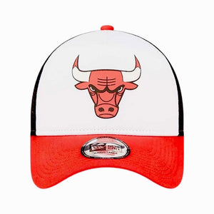 New Era cappellino Trucker Chicago Bulls  bianco rosso