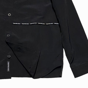Calvin Klein camicia nera con taschino B01495