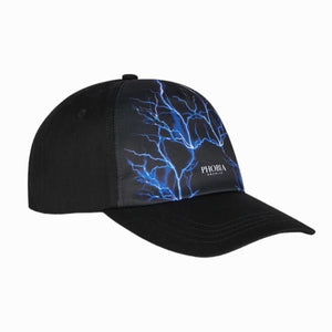 Phobia cappello nero fulmini blu 0228