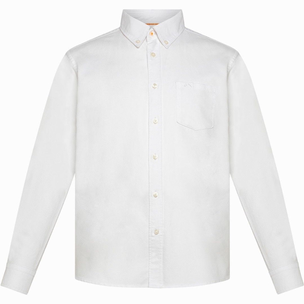 SUN68 camicia bianca cotone S33301